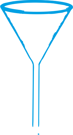 Laboratory Glass Plastic Funnels