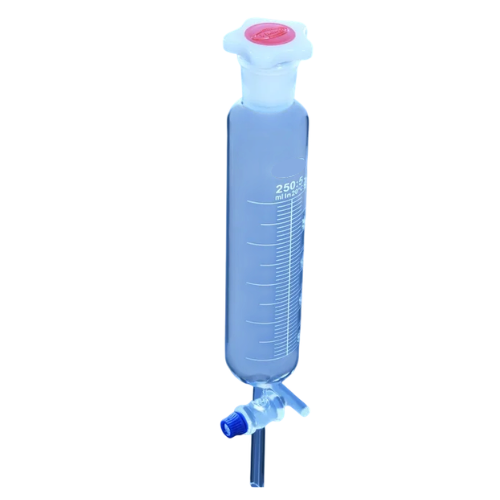 Funnel, Dropping, Cylindrical With Glass Stopcock 