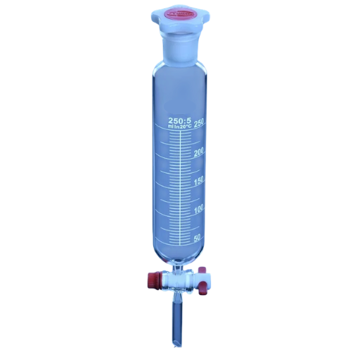 Funnel, Dropping, Cylindrical With PTFE Stopcock 