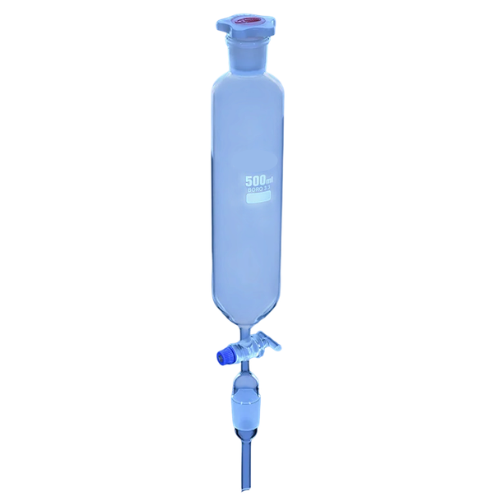 Funnel, Separating, Cylindrical With Glass Stopcock 