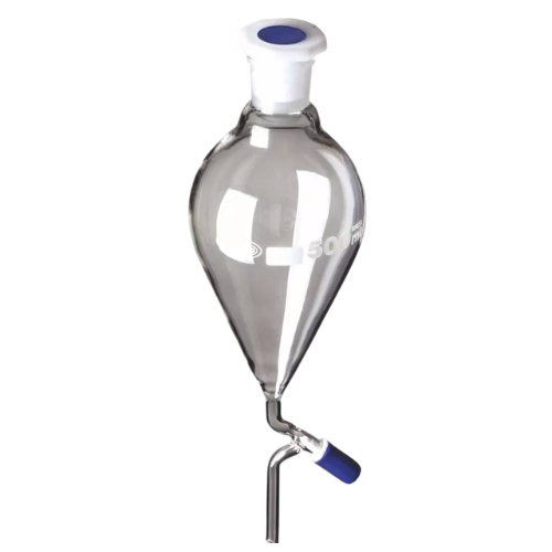 Funnel, Separating, Pear (ISO) Shape With Needle Valve Stopcock 