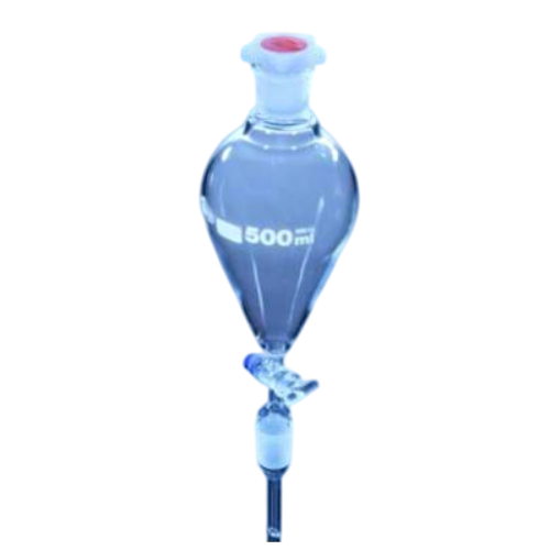 Funnel, Separating, Pear shape With Glass Stopcock 