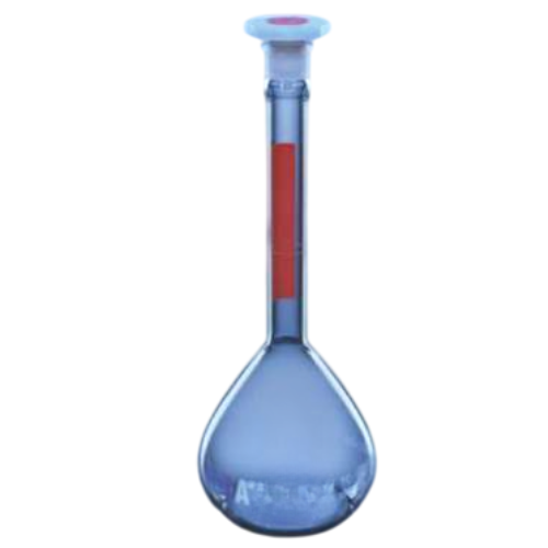 Volumetric Flask, QR Coded, Red Stripe, CLASS A, SERIALIZED